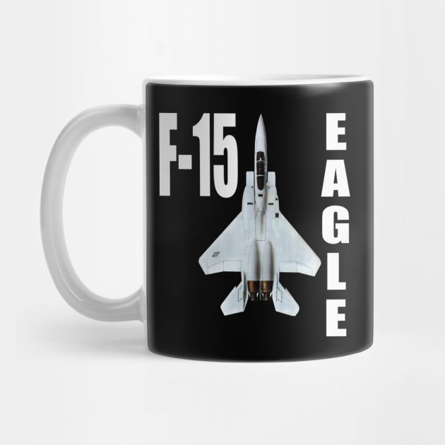 F-15 Eagle USAF Fighter Plane Airplane by Dirty Custard Designs 